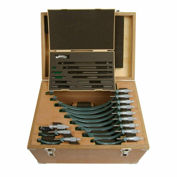 Mitutoyo 0-12 in. 12 Mics & 11 Standard Micrometer Set MI435657